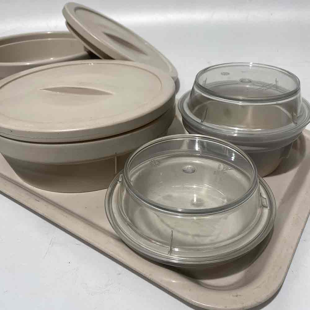 HOSPITAL FOOD CONTAINER, Beige Set 